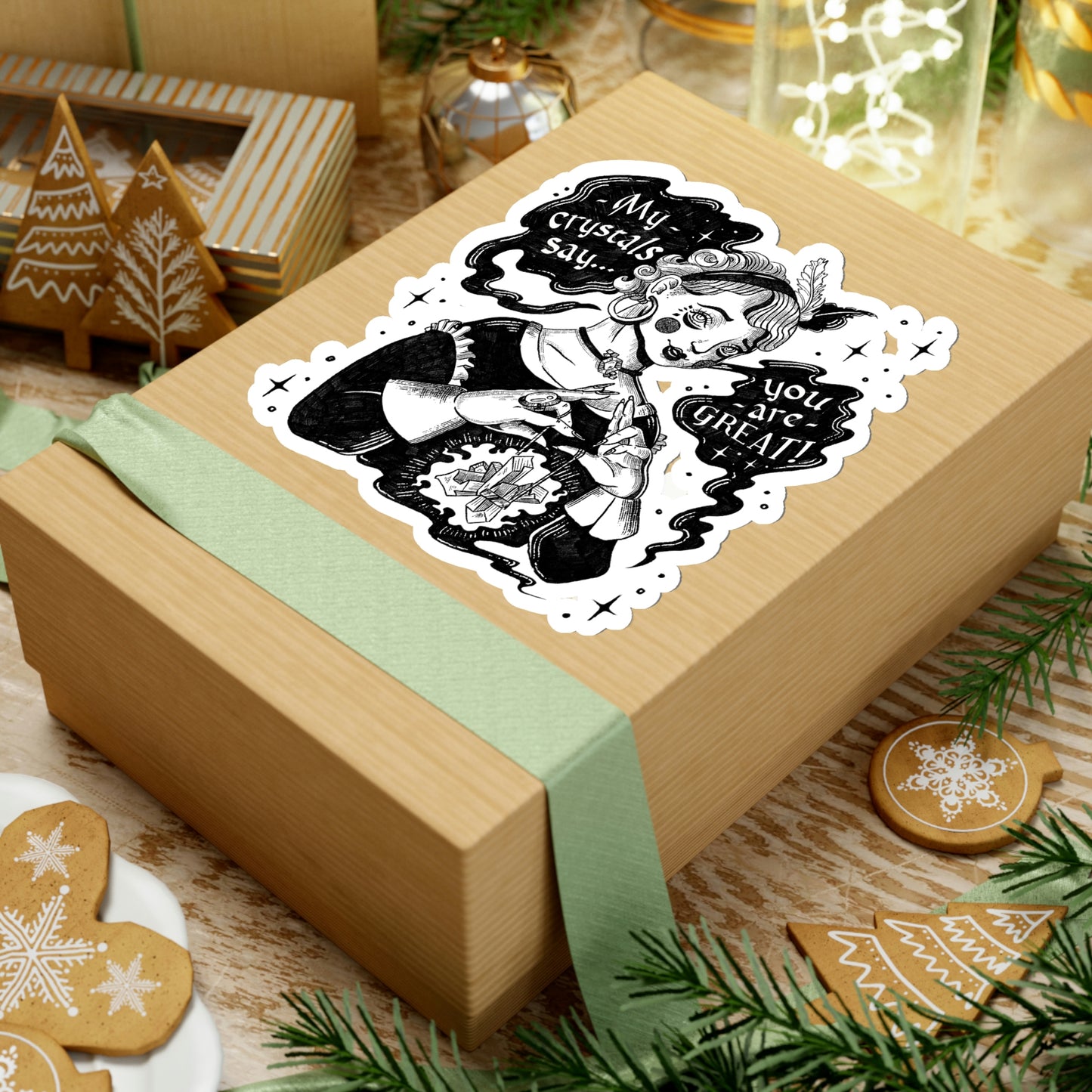 Witch Aesthetic Ilustration Sticker