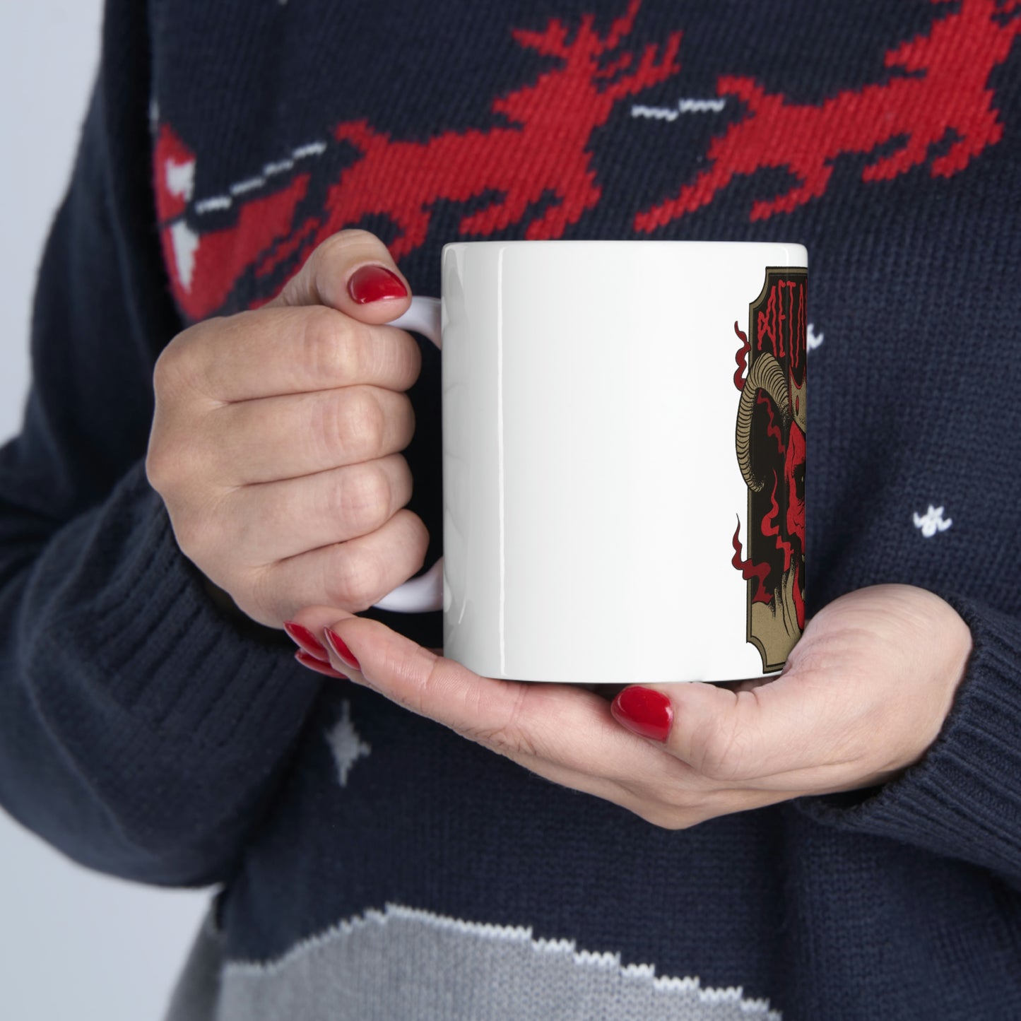 METAL KINGS BAND Goth Aesthetic White Ceramic Mug