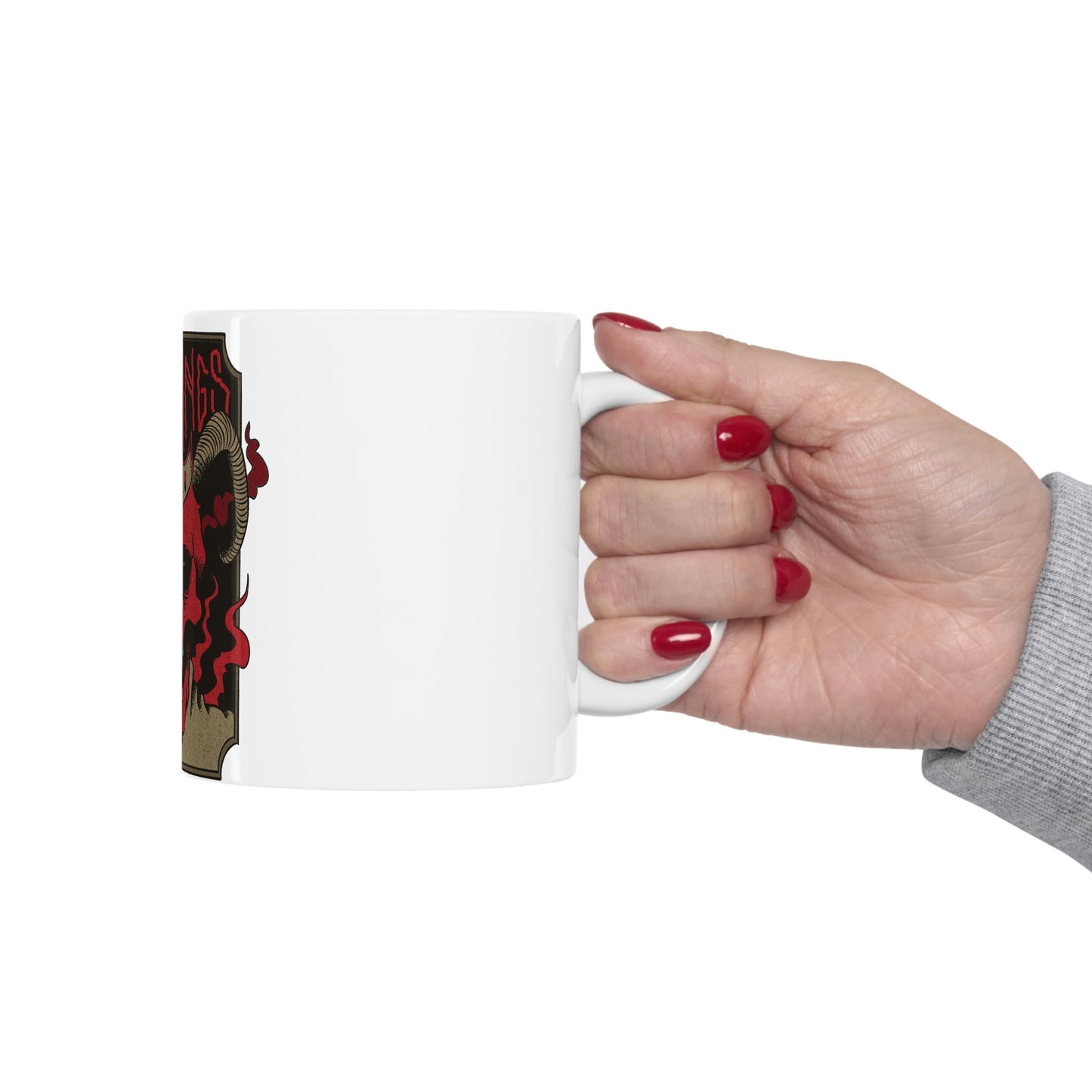 METAL KINGS BAND Goth Aesthetic White Ceramic Mug