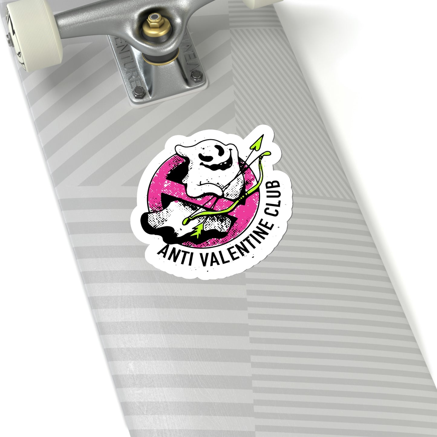 Anti Valentines CLub Ghost Sticker