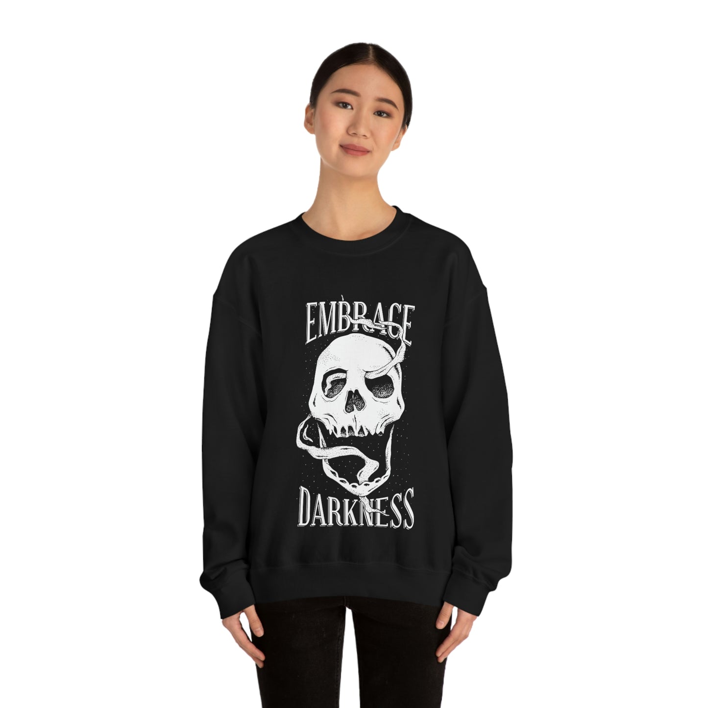 Embrace Darkness Goth Aesthetic Sweatshirt