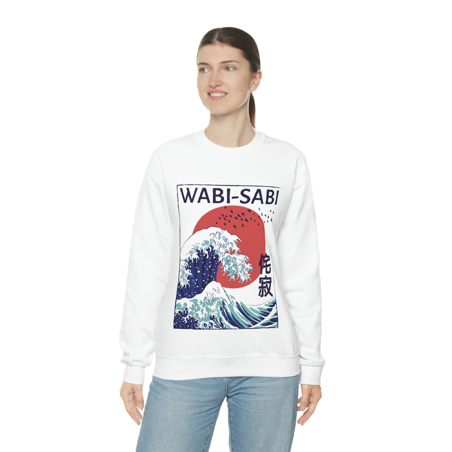 Indie Japanese Art, Japan Streeetwear Retro, Japanese Aesthetic Wave Sweatshirt