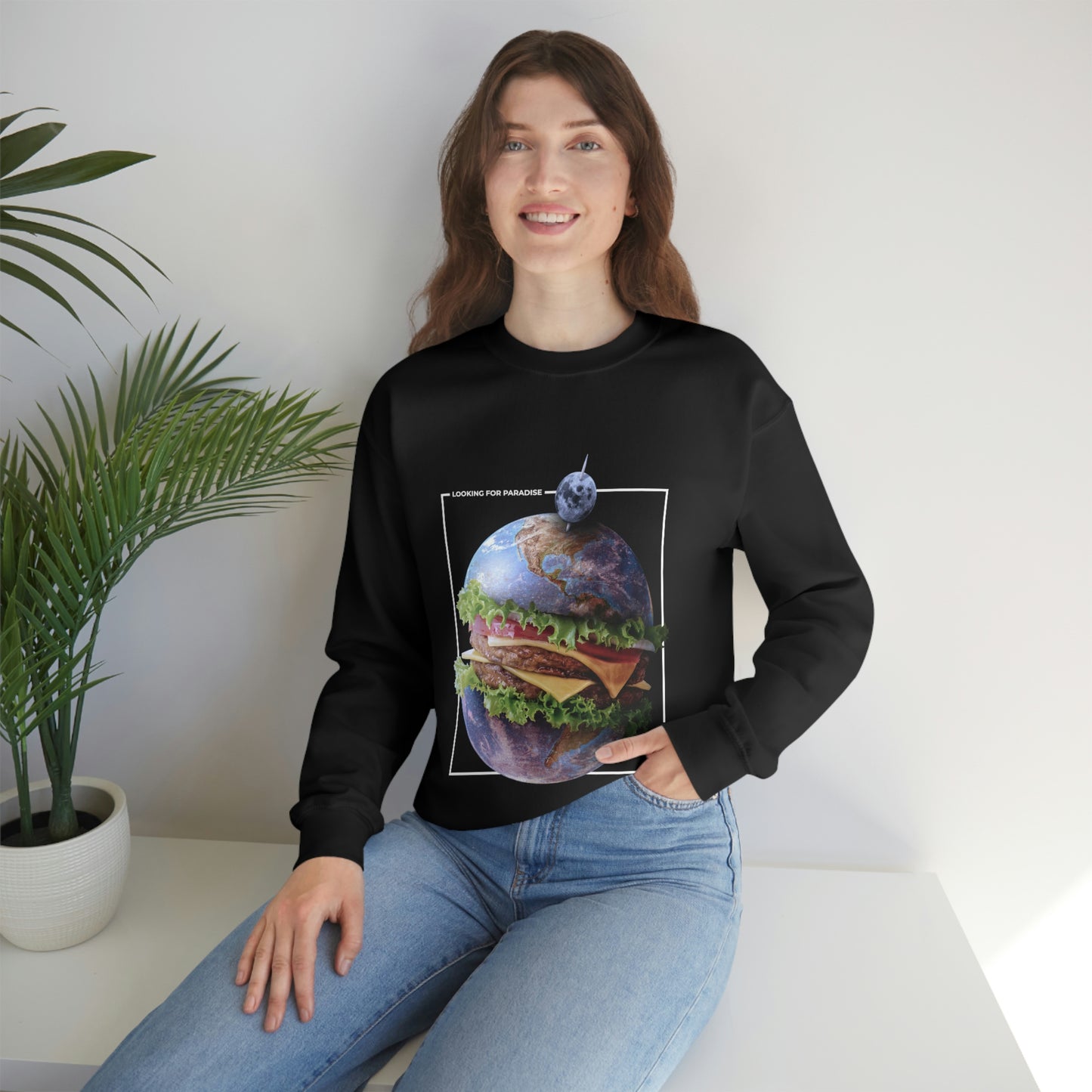 Planet Home Hamburger Y2k Aesthetic Sweatshirt