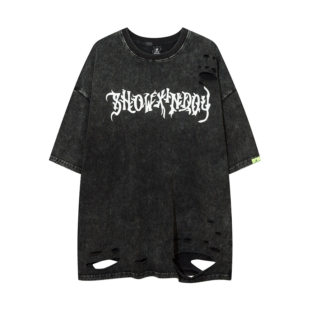 Demon Skeleton Oversized Y2k T Shirt