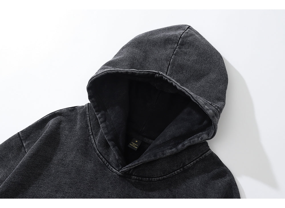 Grunge skeleton Skull Print Punk Gothic Washed Oversize Sweatshirt Hoodie