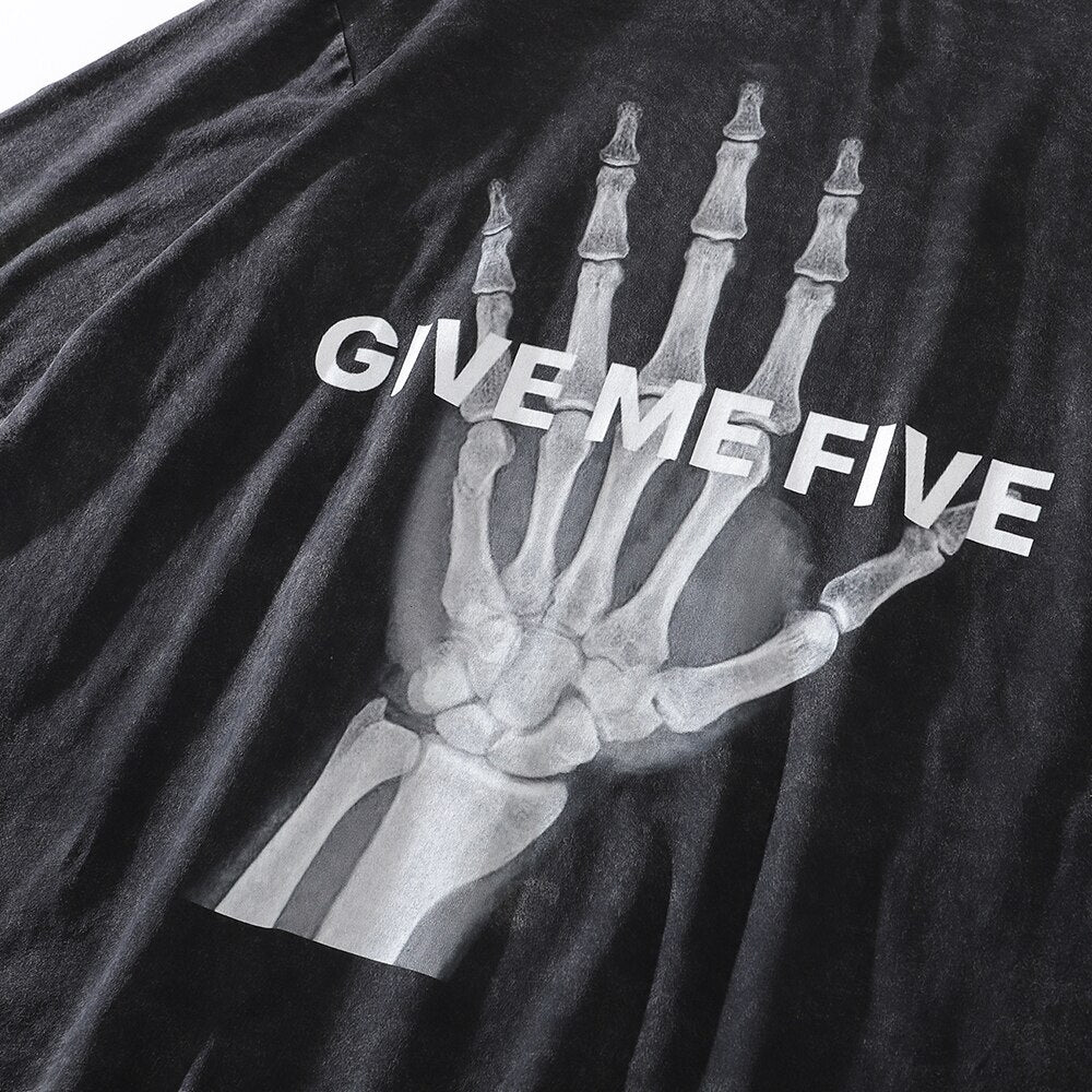 Oversize Goth T Shirt Streetwear Y2k