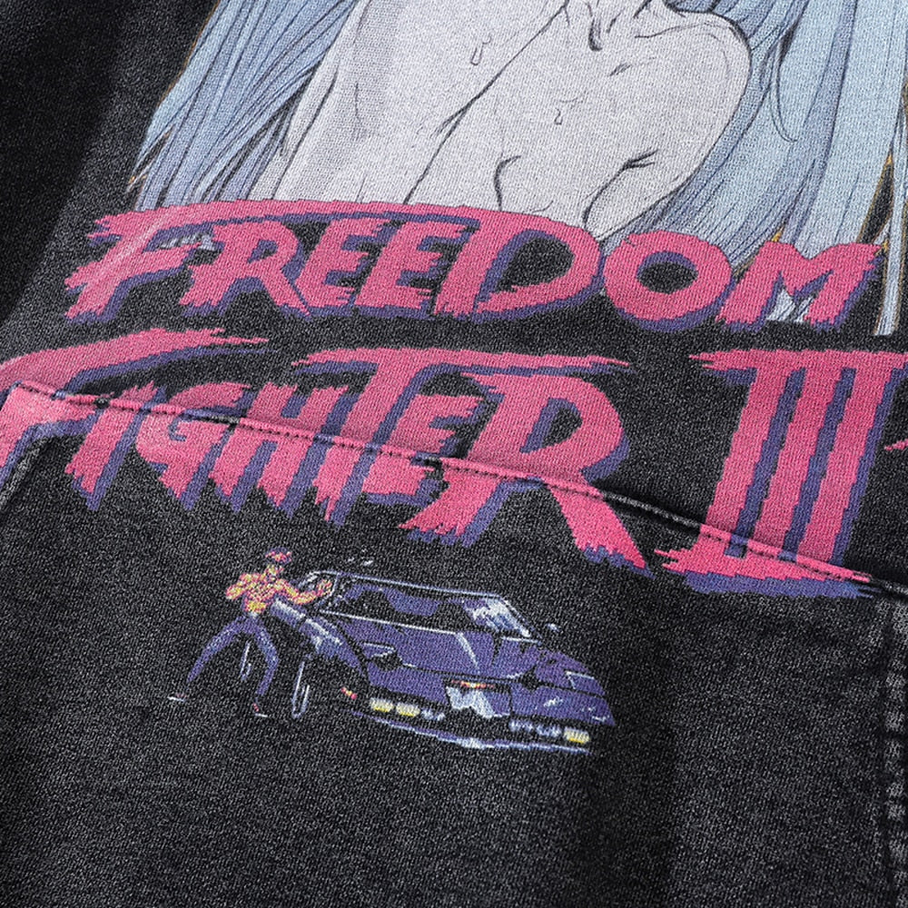 Oversized Vintage Japan Anime Hoodie Y2k Streetwear