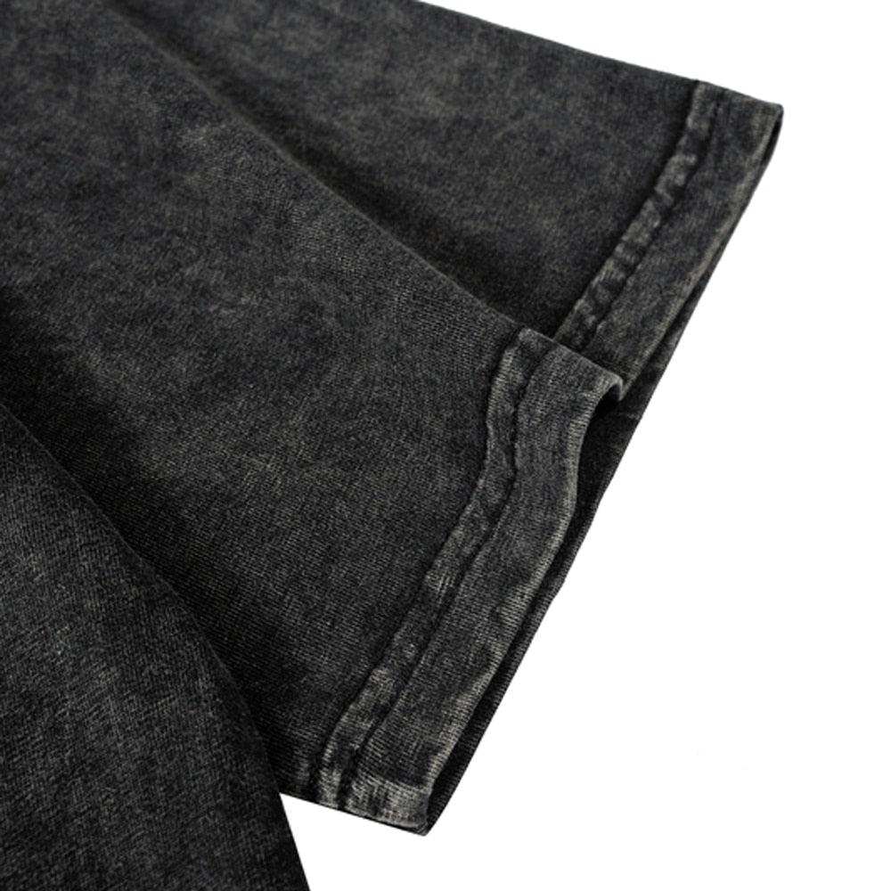 Goth Flame Skulls Oversize Y2k T Shirt