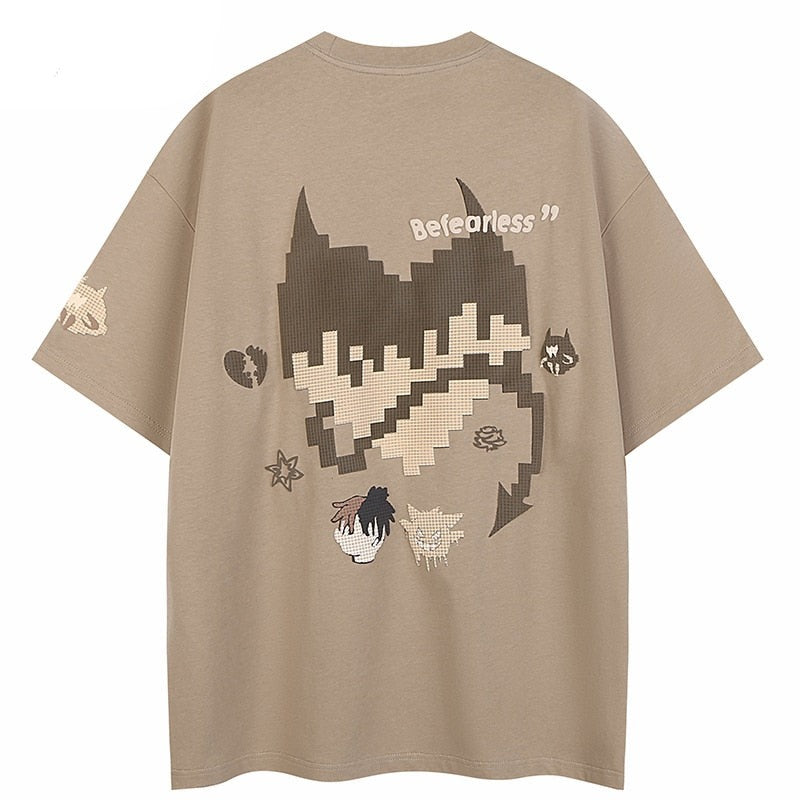 Streetwear Heart Graphic T-Shirt