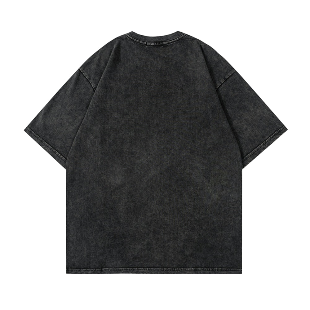 Goth Flame Skulls Oversize Y2k T Shirt