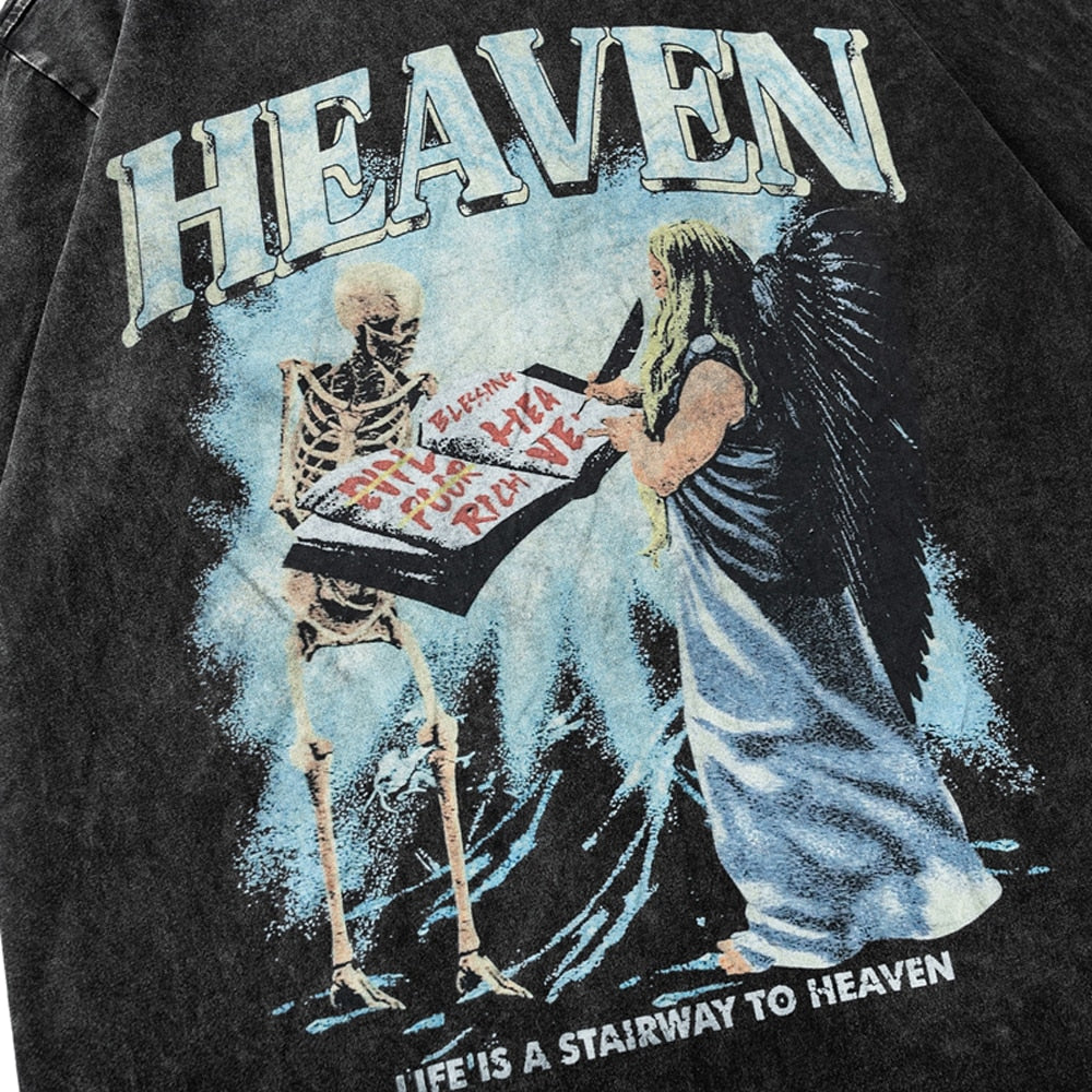 Skulls Oversized Y2k T Shirt