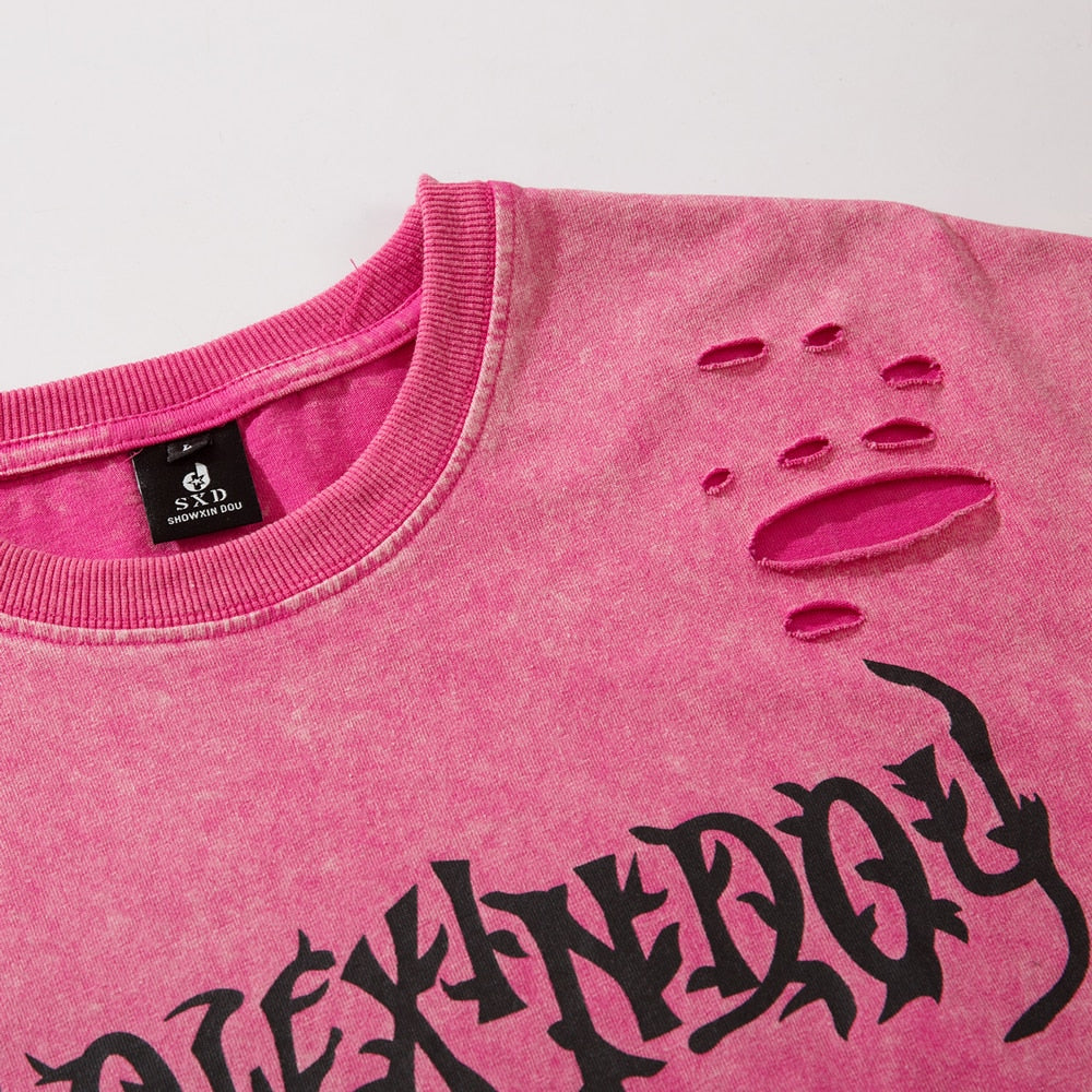 Demon Skeleton Oversized Y2k T Shirt