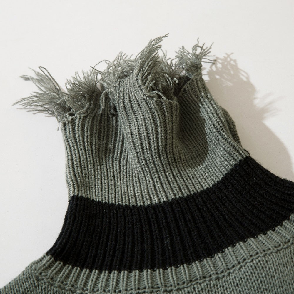 Turtleneck Necklace Sweater Y2k