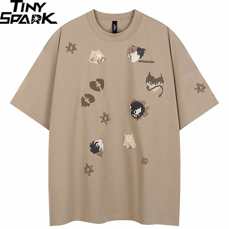 Streetwear Heart Graphic T-Shirt