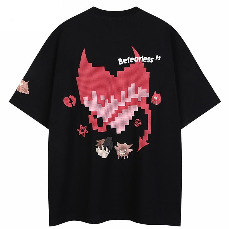 Streetwear Heart Graphic T-Shirt