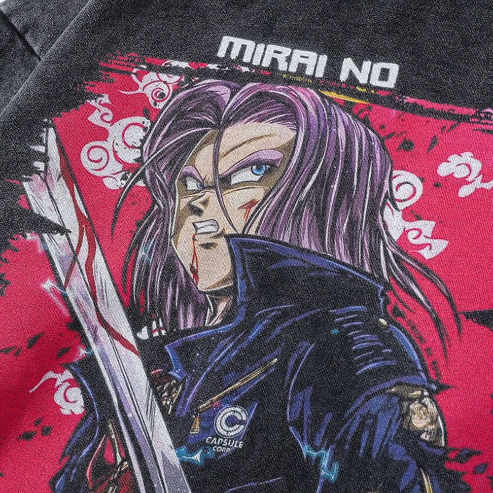 Anime Graphic Hoodie Y2k Oversized Streetwear