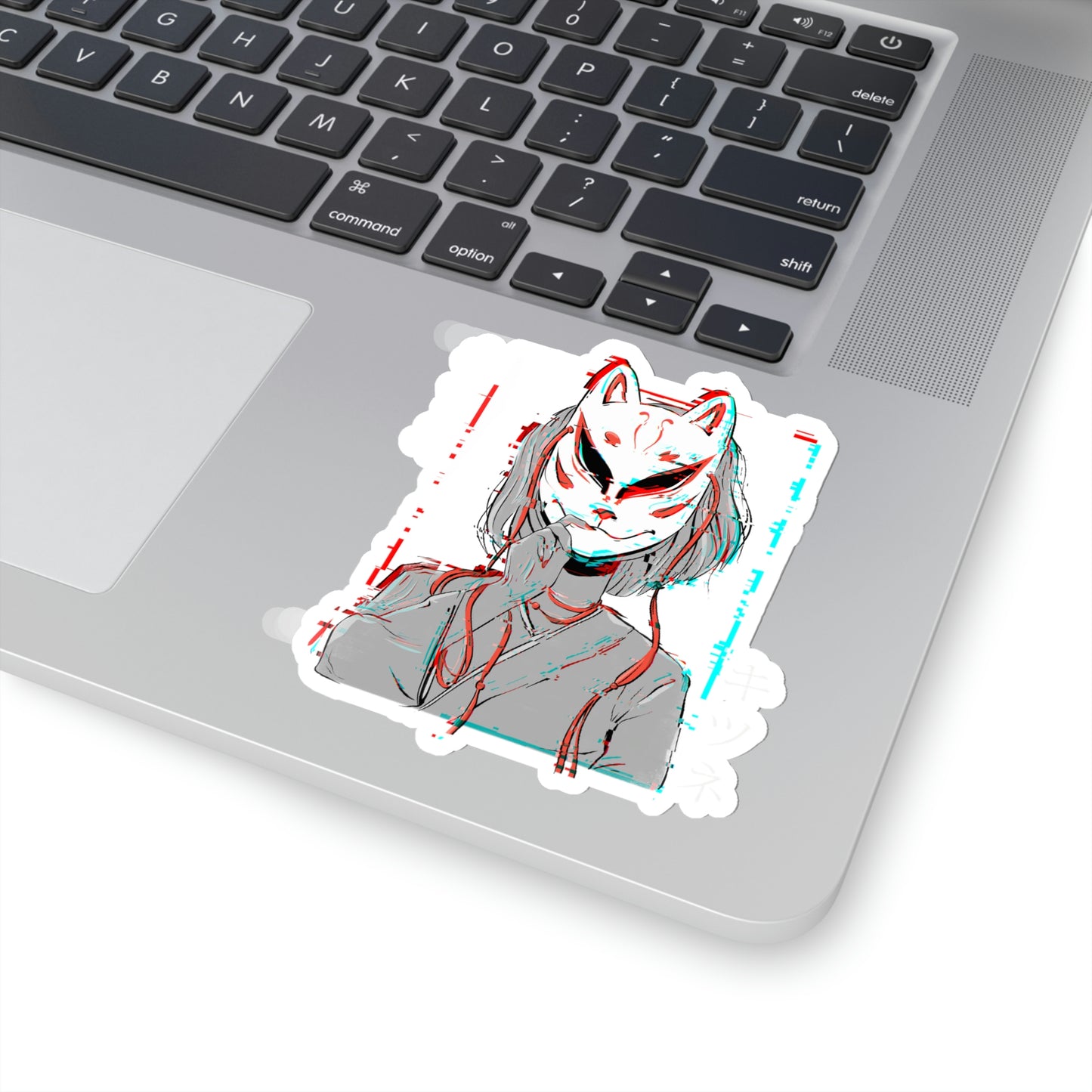 Japanese Aesthetic Kitsune Japan Mask Sticker
