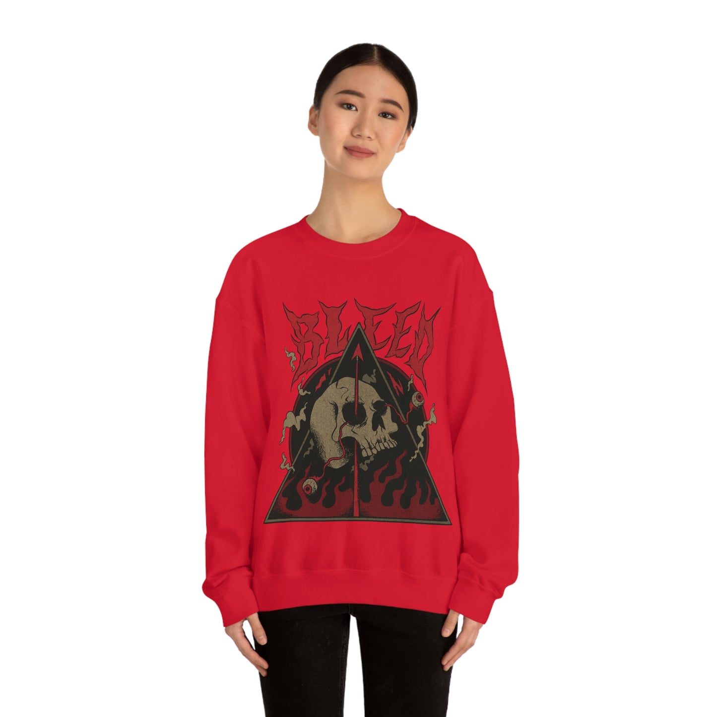 SKULL METAL BAND Goth Aesthetic Sweatshirt