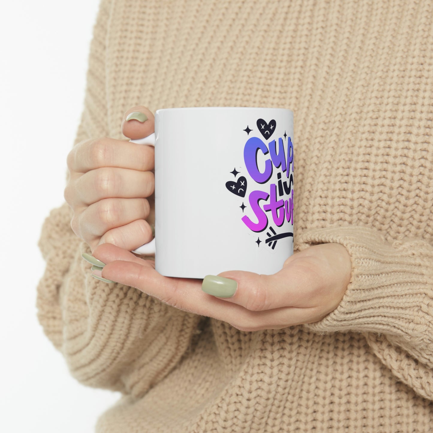 Anti Valentines Day Cupid Is Stupid Mug