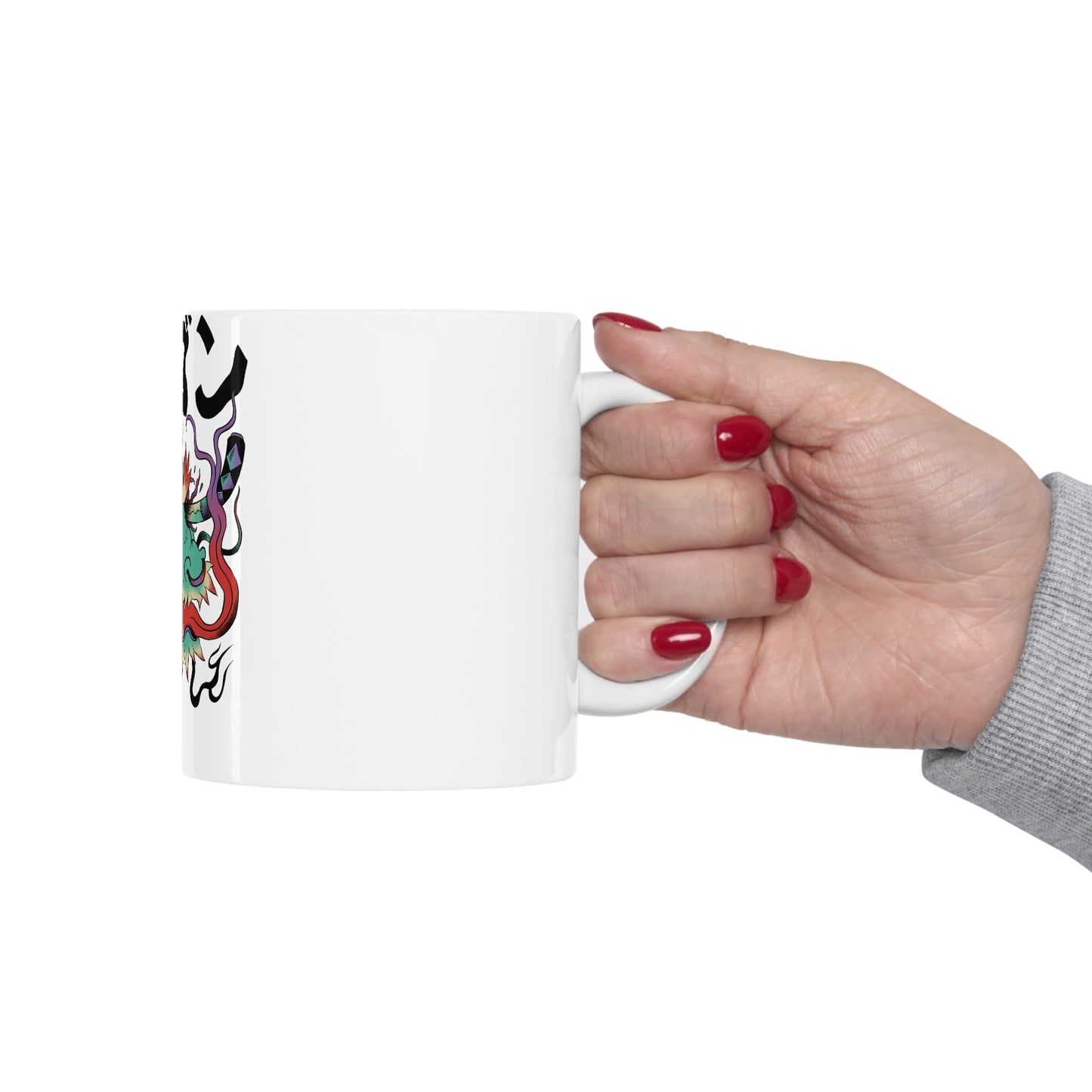 Indie Japanese Art, Japan Streeetwear Retro, Japanese Aesthetic White Ceramic Mug 11oz