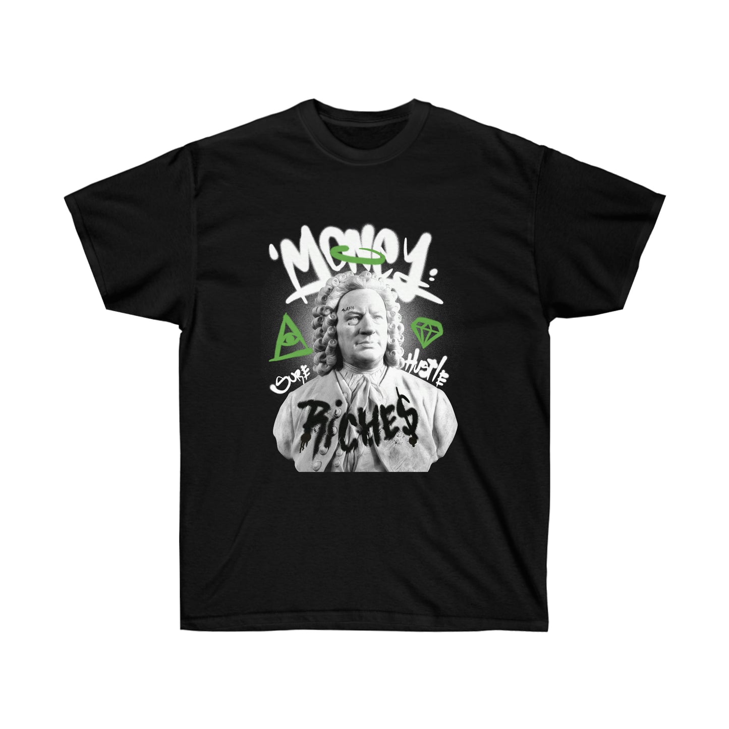 Graffiti On Statue Y2k Aesthetic T-Shirt