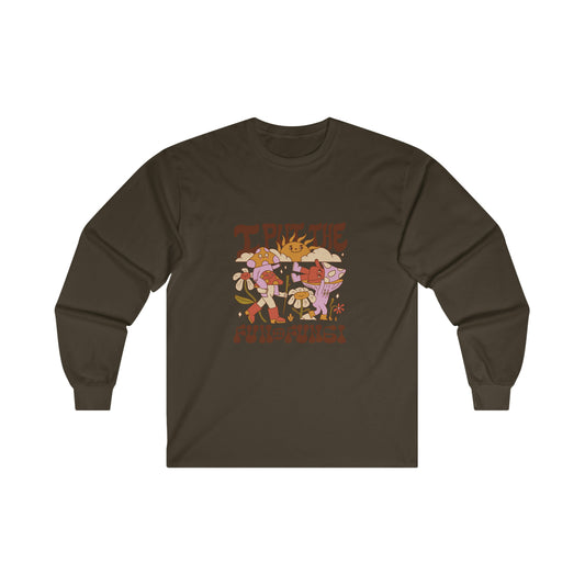 Cottagecore I Put The Fun In Fungi Long Sleeve Shirt