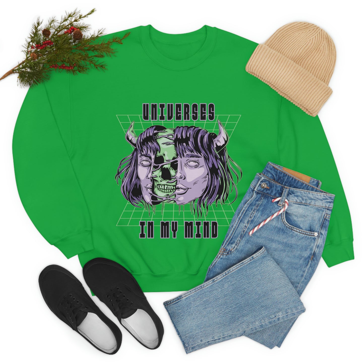 Universes In My Mind Pastel Goth Aesthetic Cyber Sweatshirt