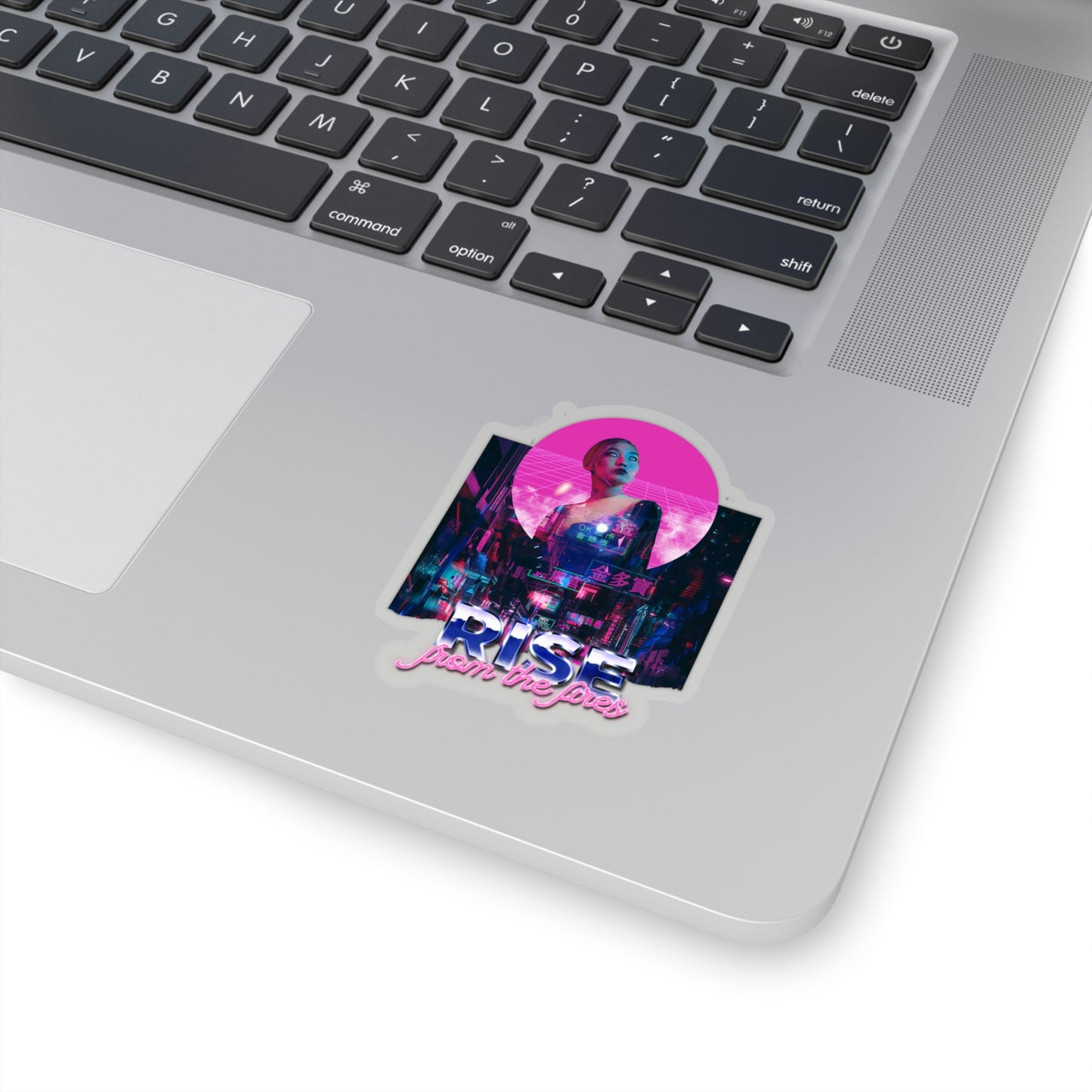 Japanese Aesthetic Girl 80's runner Sticker