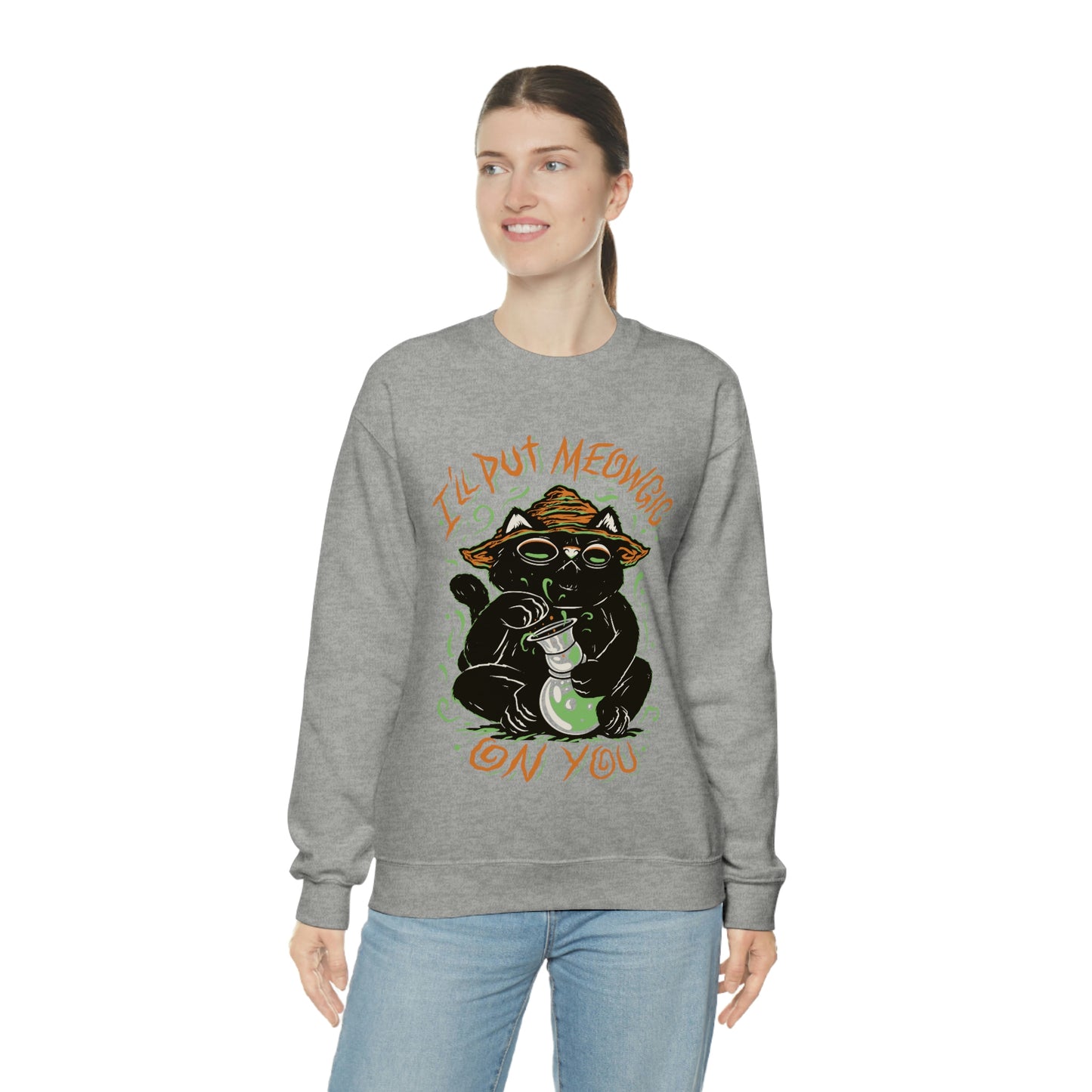 Ill put Meowgic On You Goth Aesthetic Sweatshirt