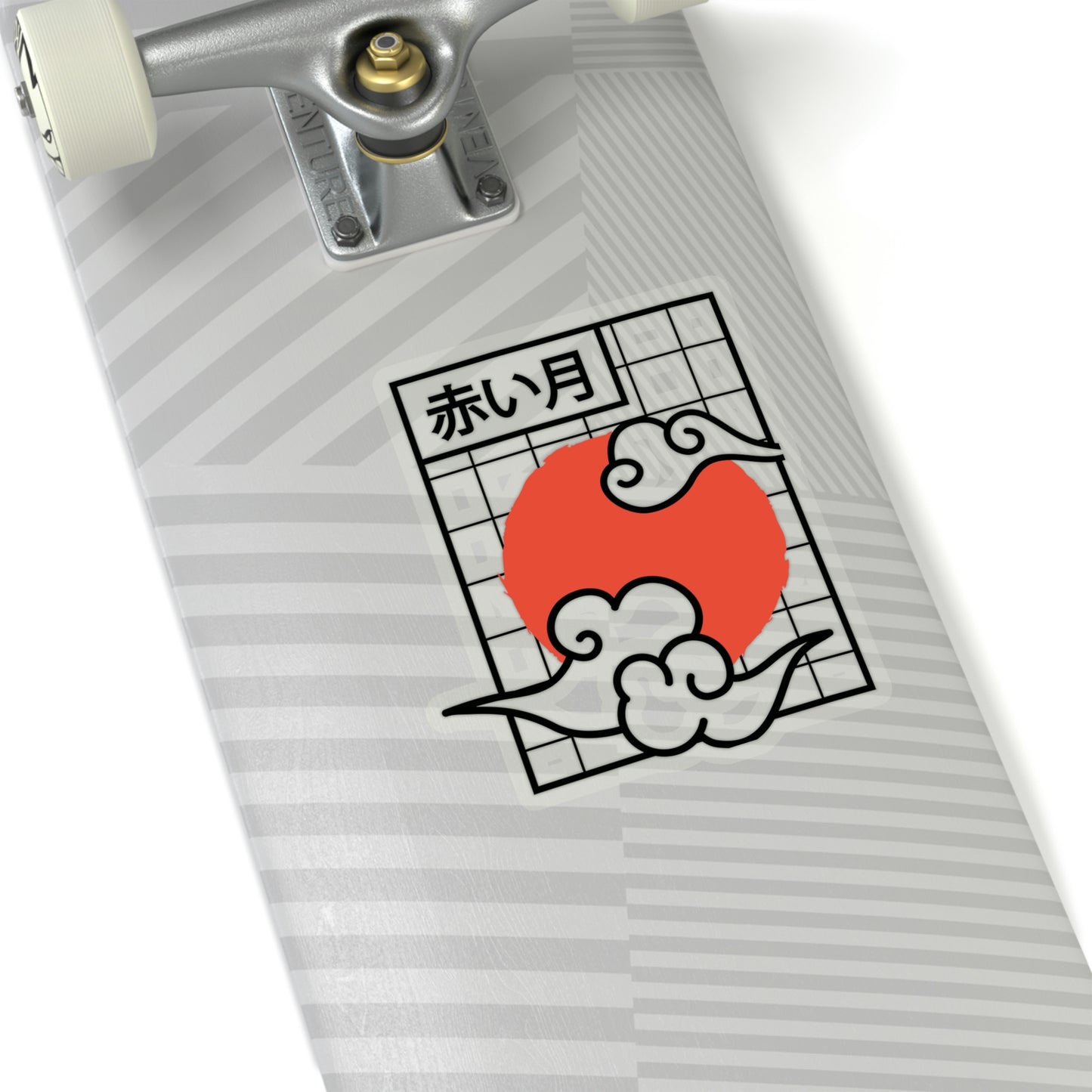 Japanese Aesthetic Redmoon Sticker