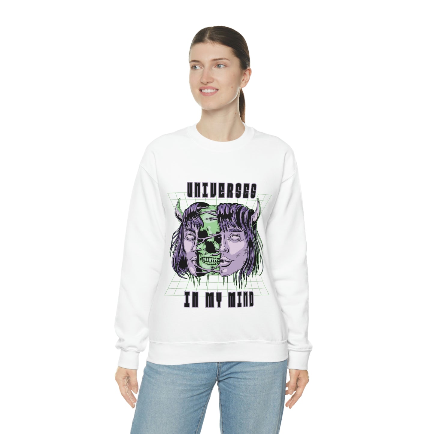 Universes In My Mind Pastel Goth Aesthetic Cyber Sweatshirt