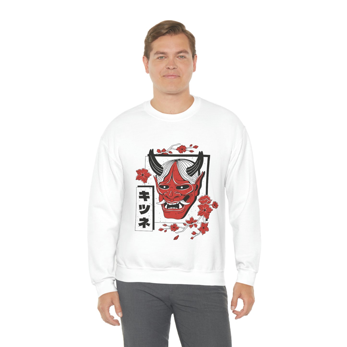 Indie Japanese Art, Japan Streeetwear Retro, Japanese Aesthetic Mask Sweatshirt
