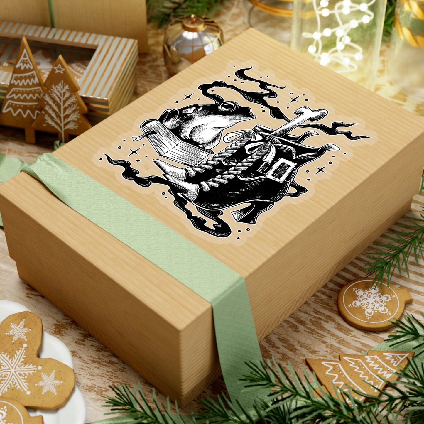 Witch Aesthetic Frog Goth Aesthetic Sticker