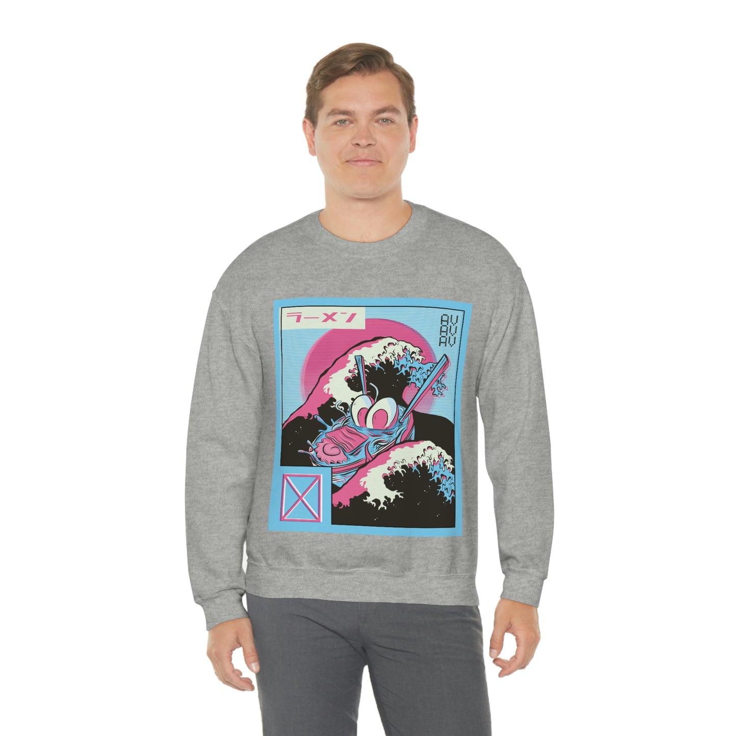 Japanese Aesthetic Ramen Wave Retrowave Sweatshirt