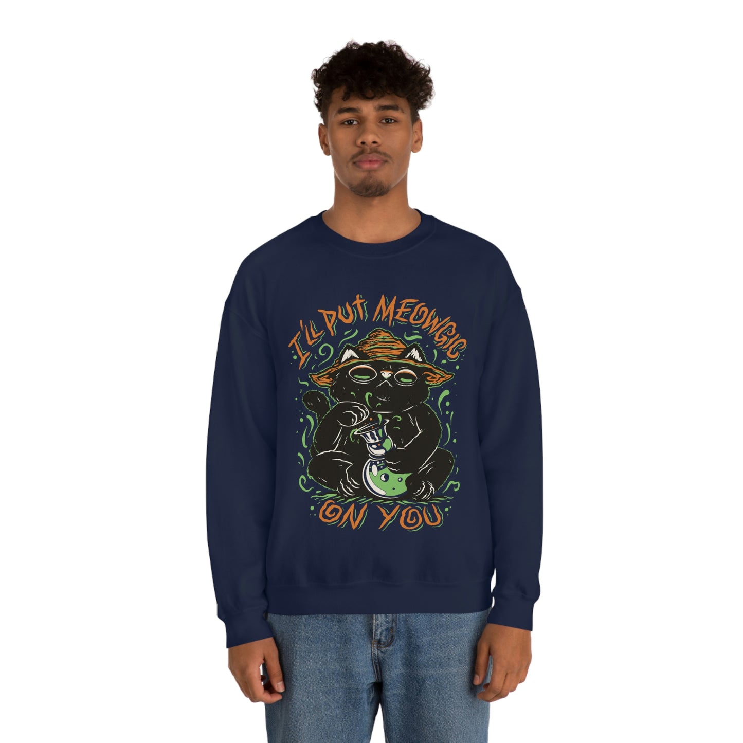 Ill put Meowgic On You Goth Aesthetic Sweatshirt