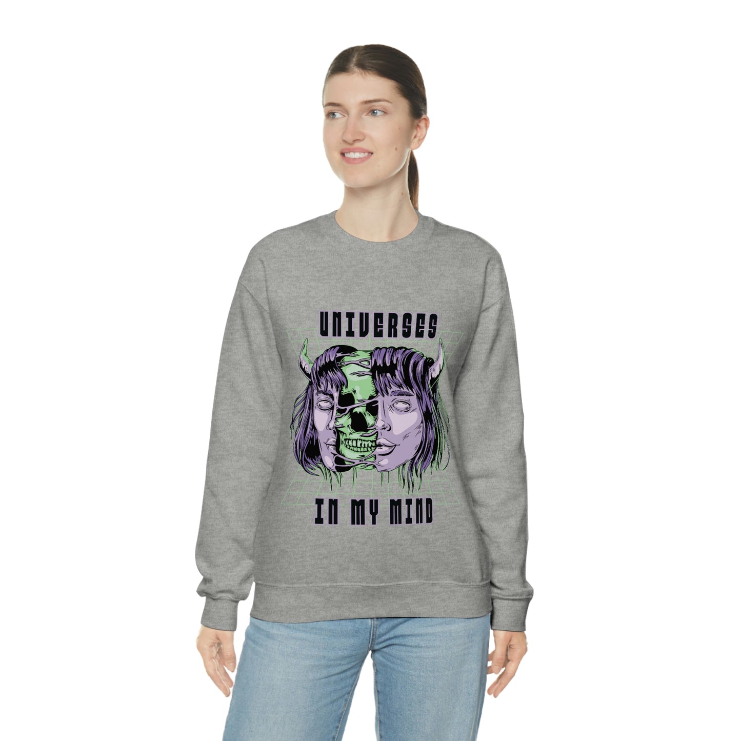 Universes In My Mind Pastel Goth Aesthetic Cyber Sweatshirt