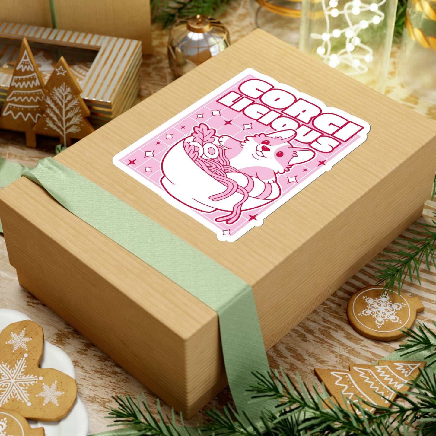 Japanese Aesthetic Corgilicious Cute Sticker