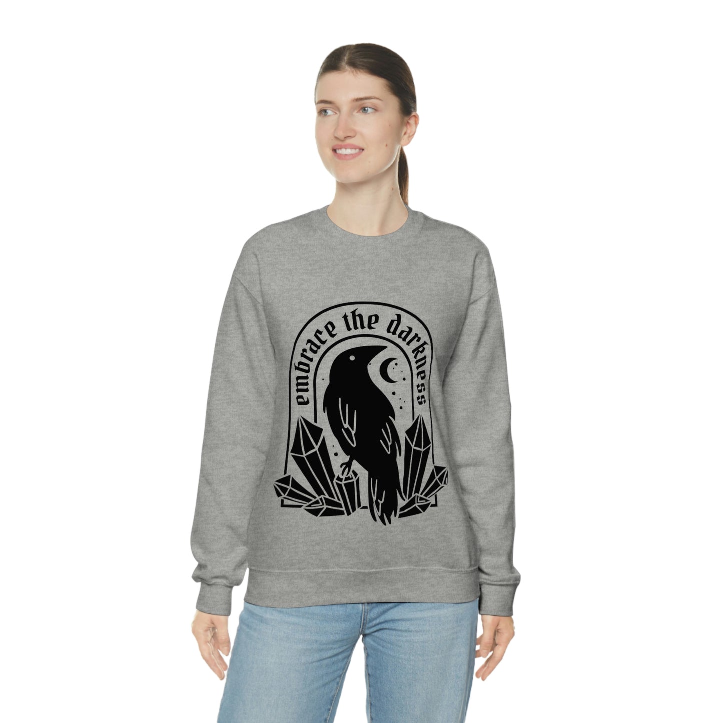 Embrace The Darkness Goth Aesthetic Sweatshirt