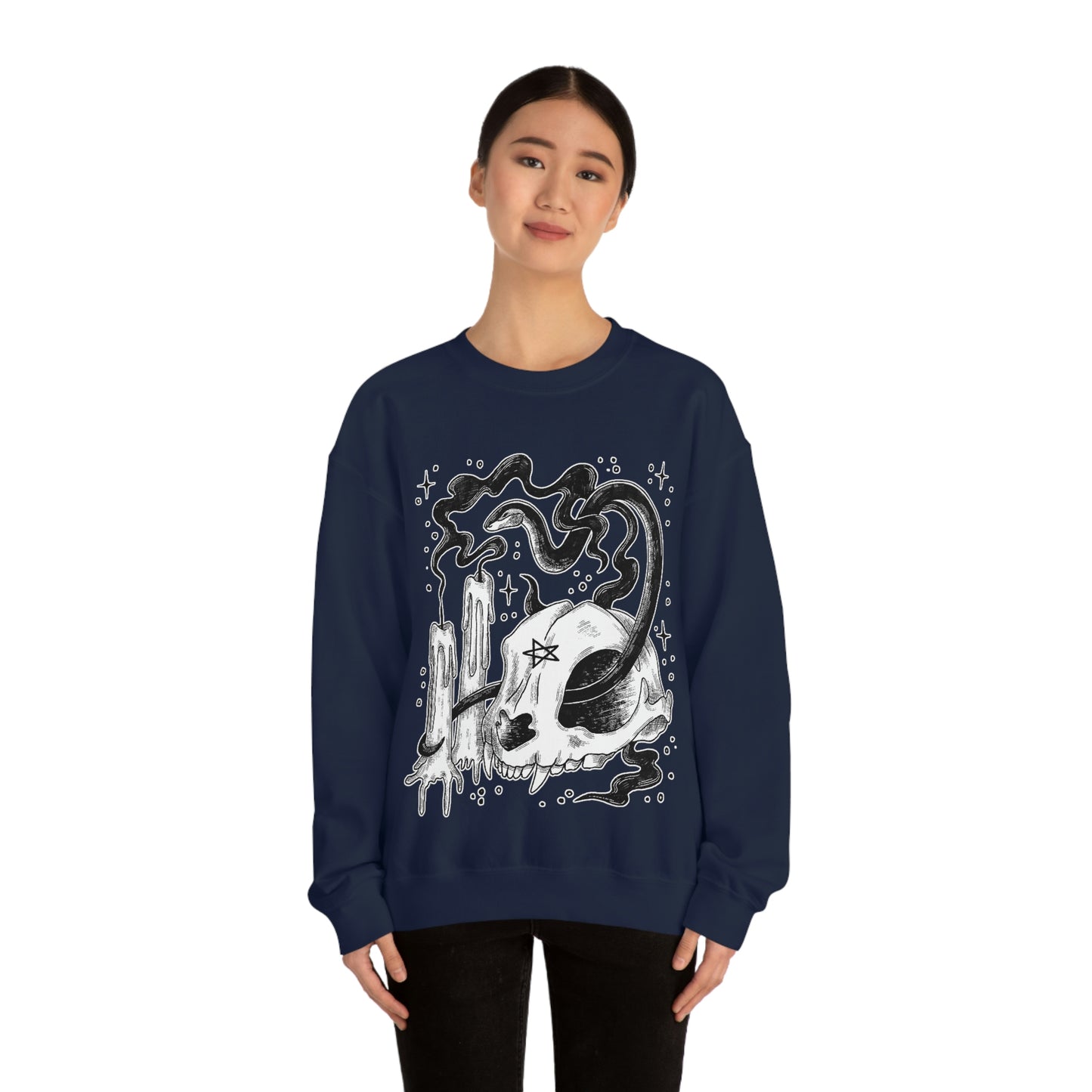 Witch Aesthetic Skull Goth Aesthetic Sweatshirt