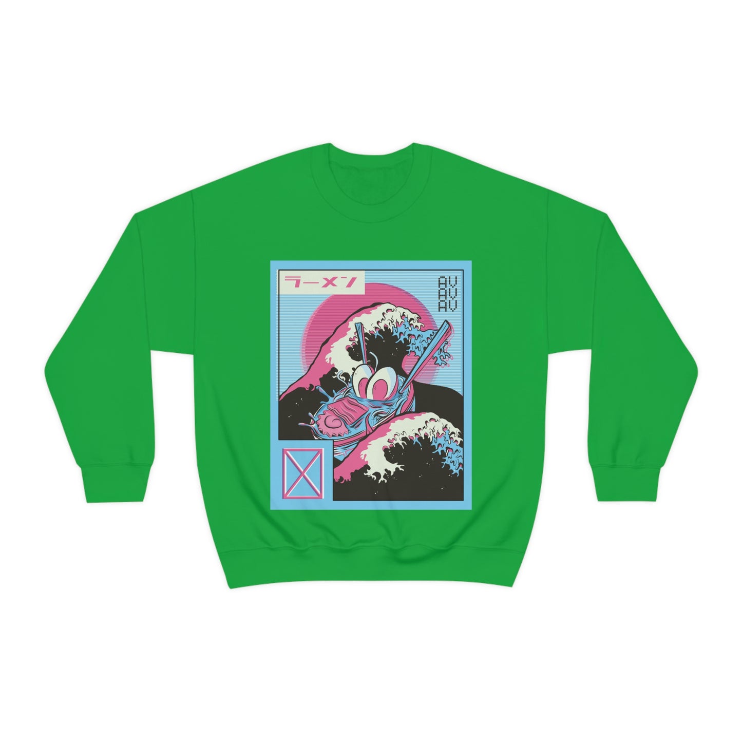 Japanese Aesthetic Ramen Wave Retrowave Sweatshirt