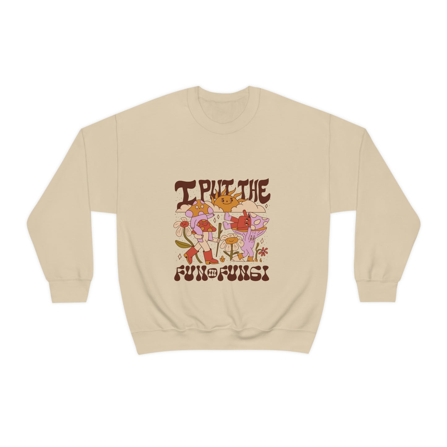Cottagecore I Put The Fun In Fungi Sweatshirt