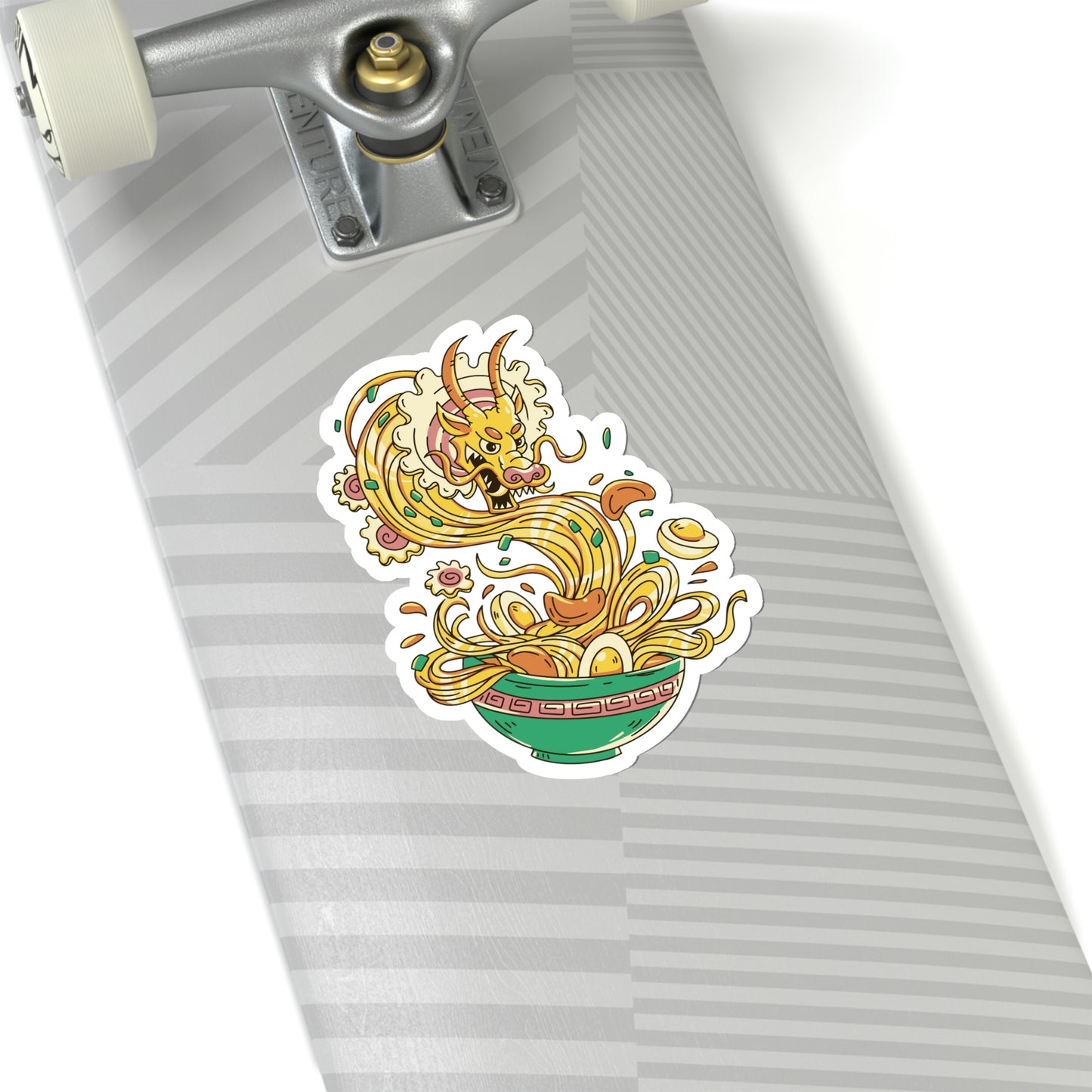 Japanese Aesthetic Dragon Ramen Illustration Sticker