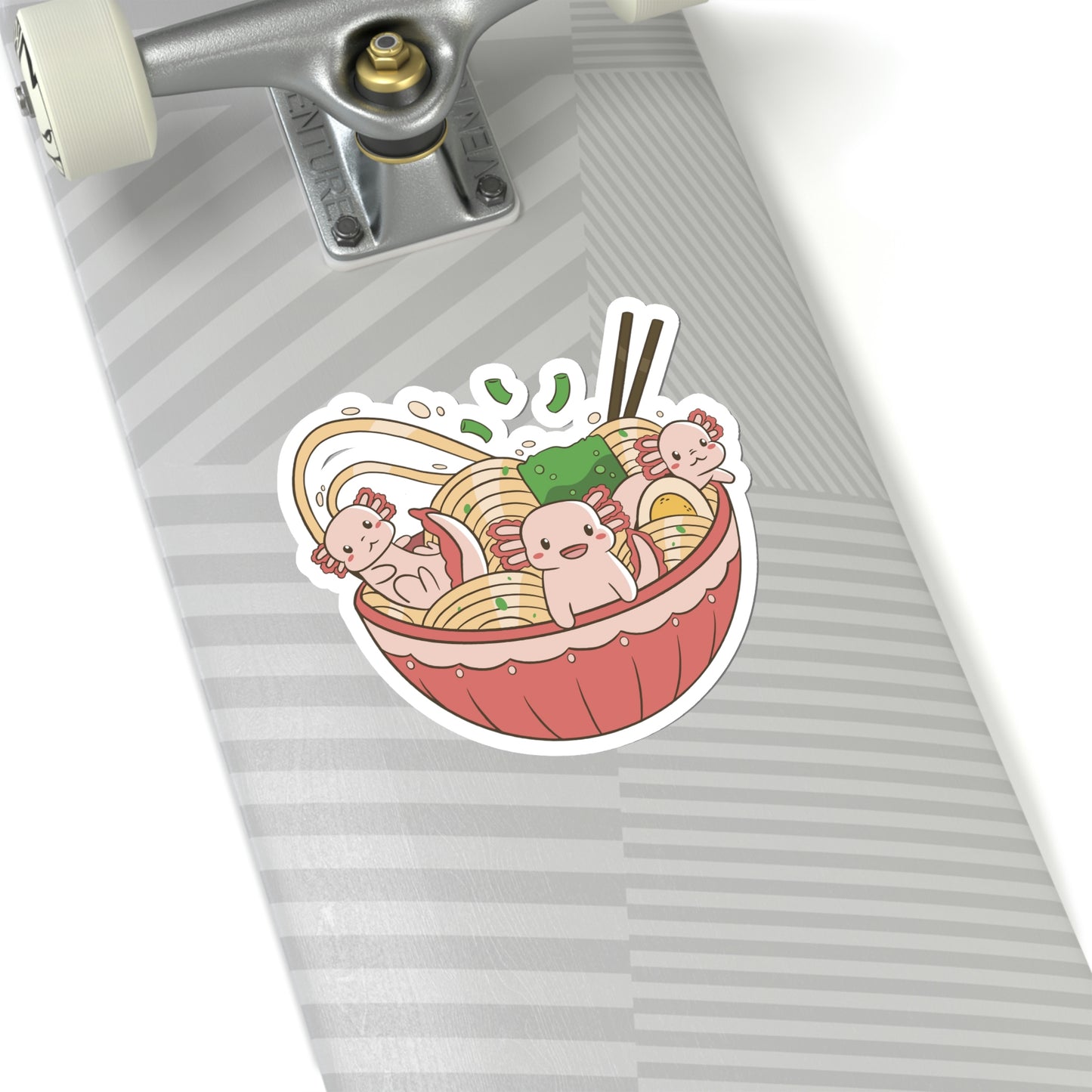 Kawaii Aesthetic, Yami Kawaii Cute Axolotls in Ramen Sticker