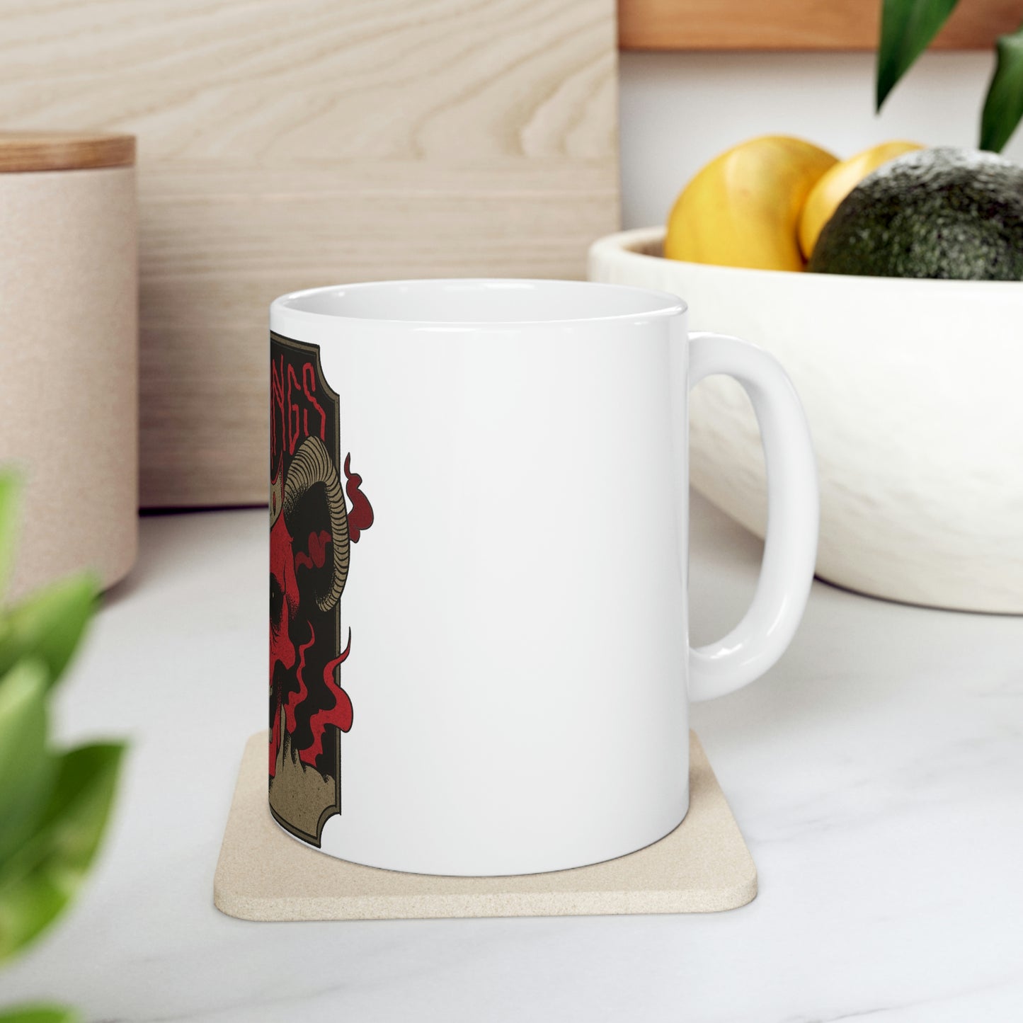 METAL KINGS BAND Goth Aesthetic White Ceramic Mug