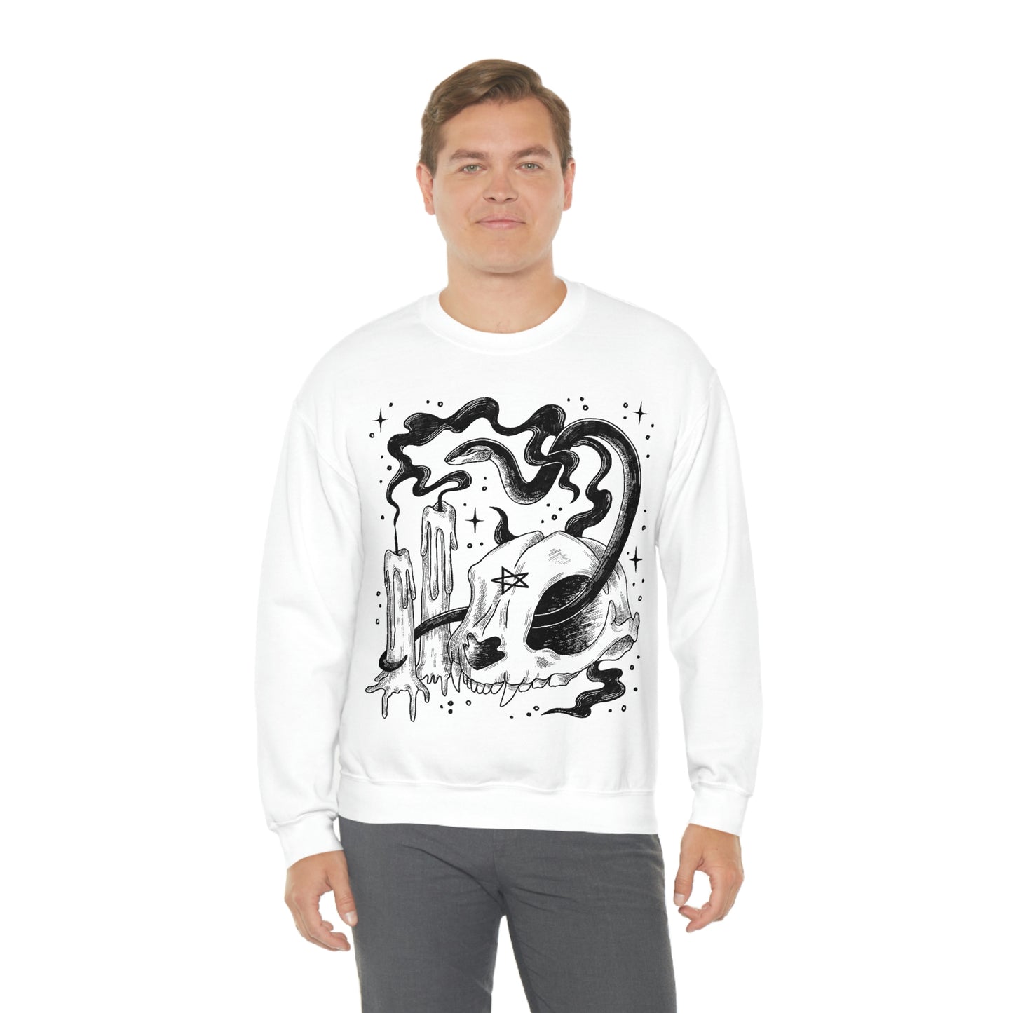 Witch Aesthetic Skull Goth Aesthetic Sweatshirt