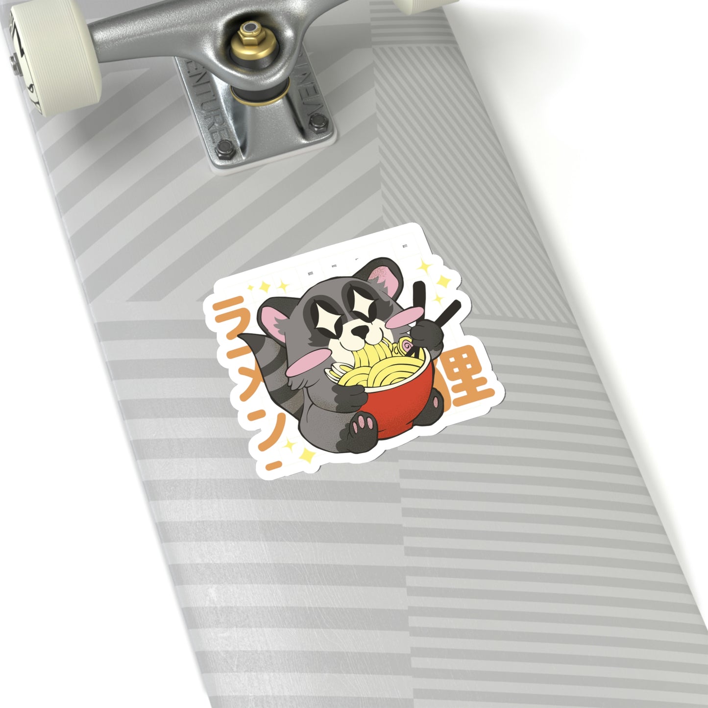 Kawaii Aesthetic, Yami Kawaii Racoon Ramen Sticker
