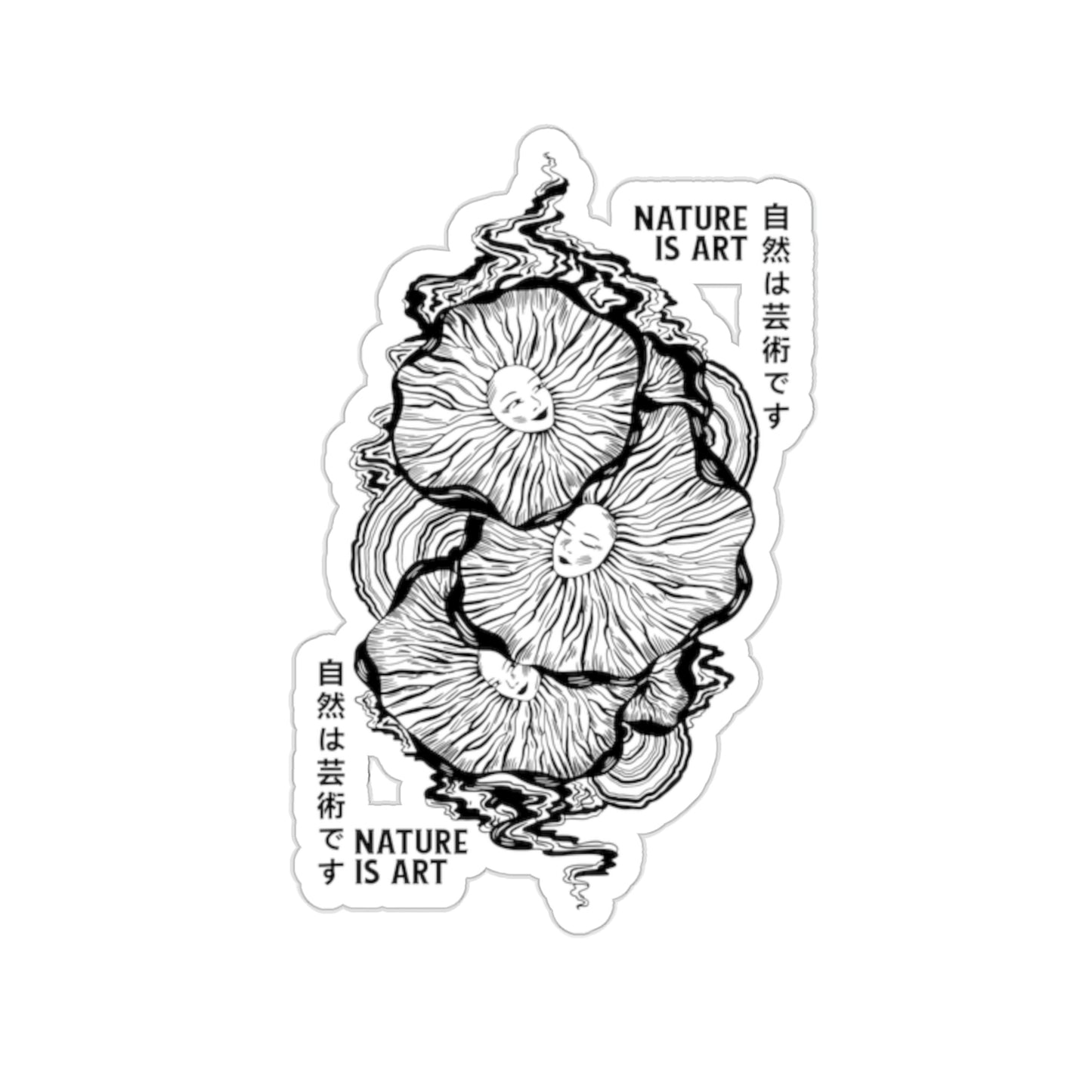 Cottagecore Nature Is Art Japanese Sticker