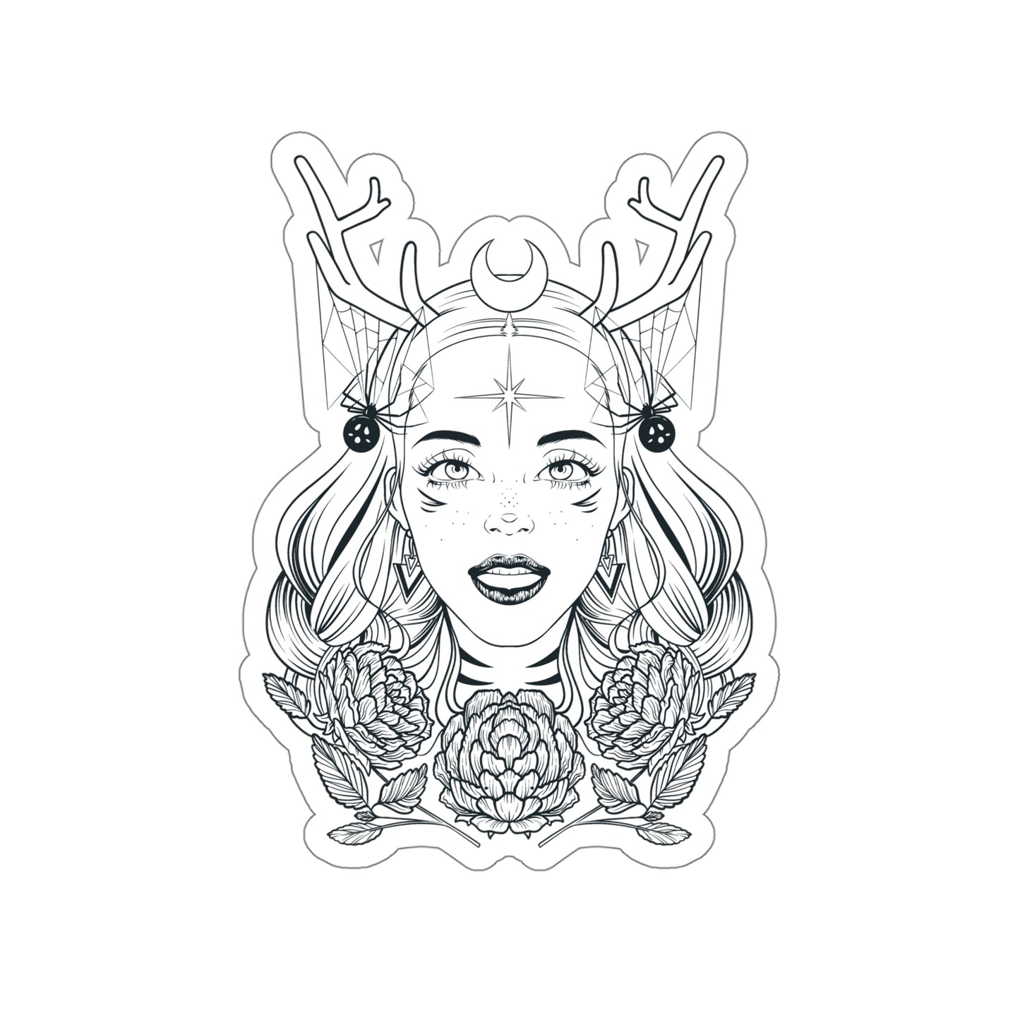 Goth Girl Aesthetic Sticker