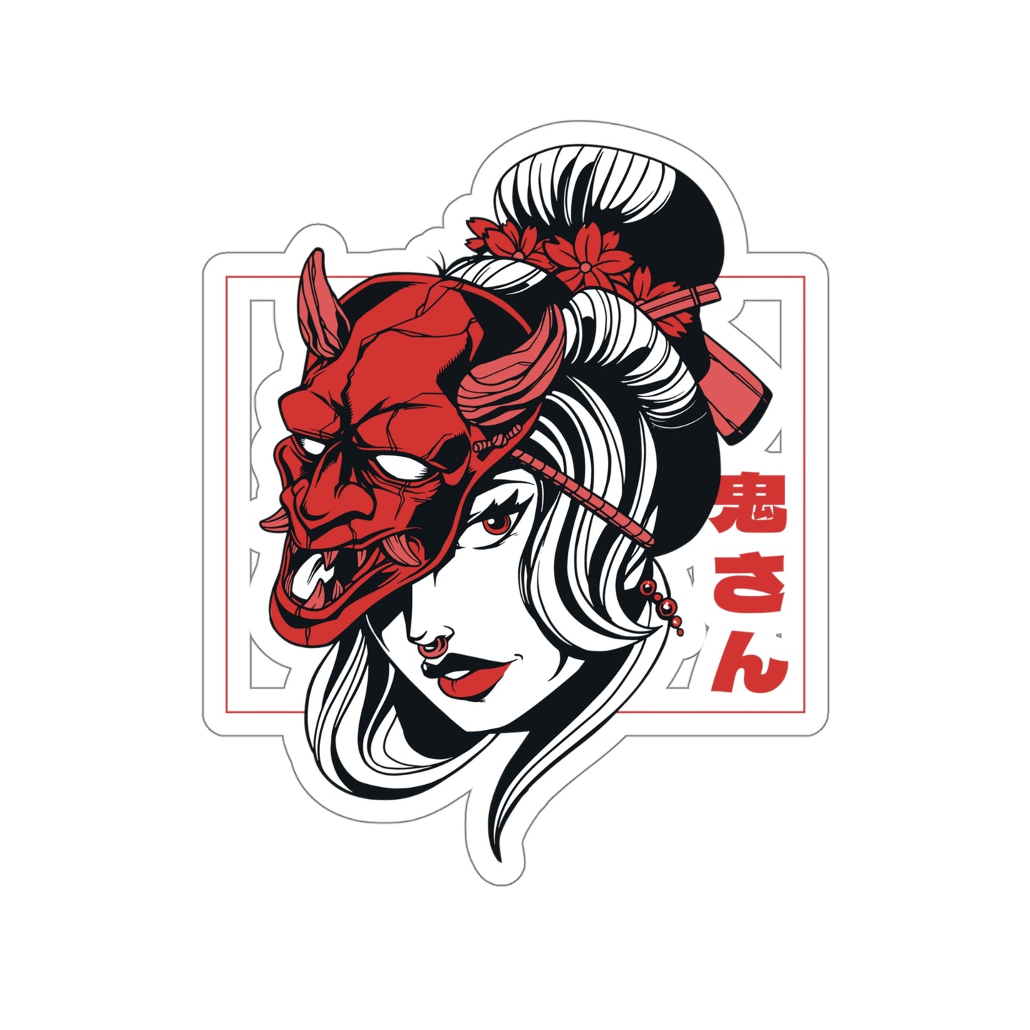 Japanese Aesthetic Women Sticker