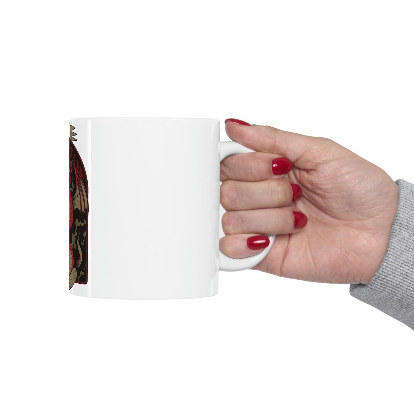 Snake N Skull Goth Aesthetic White Ceramic Mug